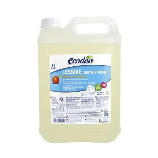 Detergente Líquido Concentrado Melocotón Ecodoo 5 L