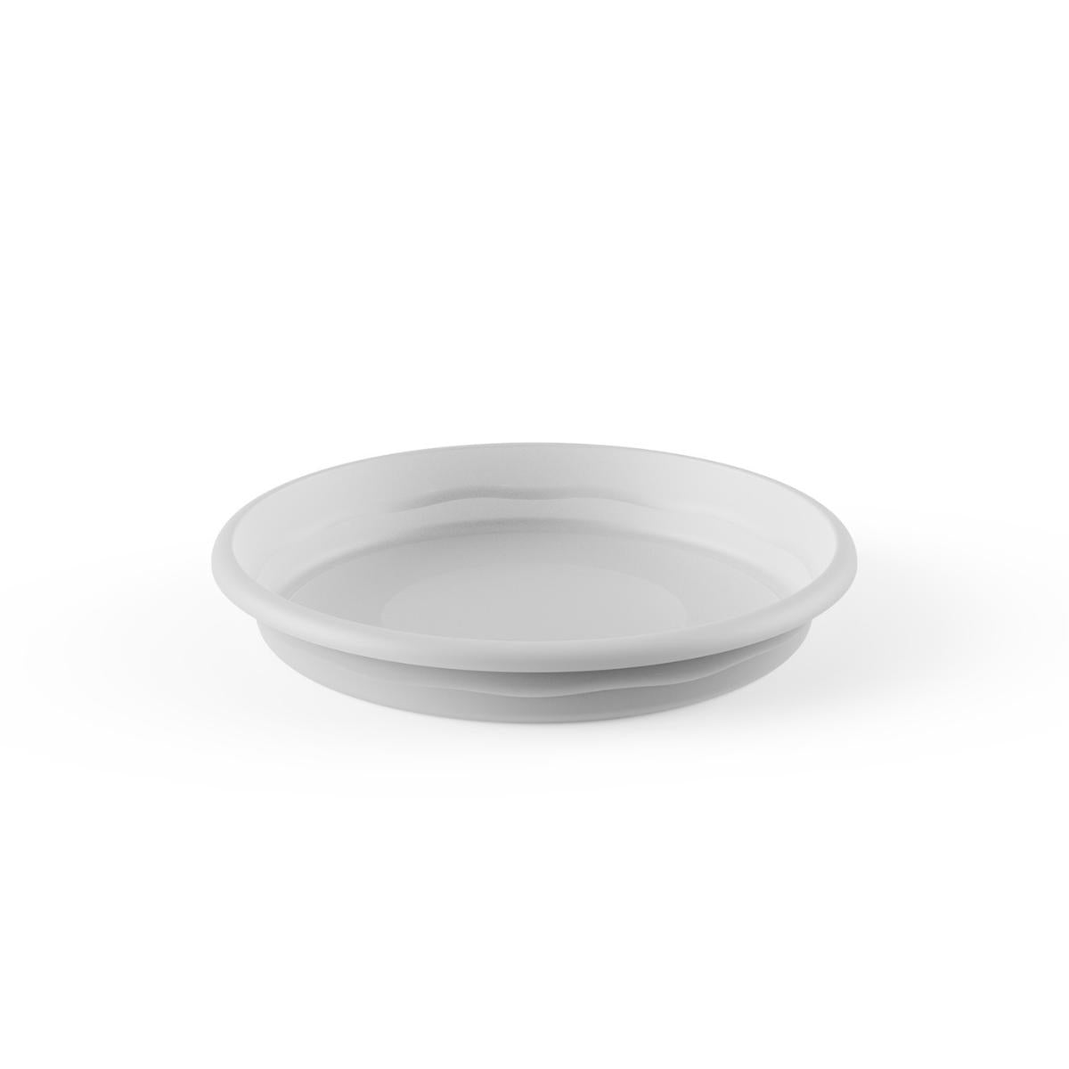 Plato maceta terra color blanco D 18 x 2,6