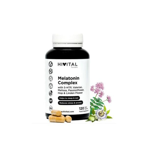 Melatonina Complex Hivital 120 cápsulas veganas