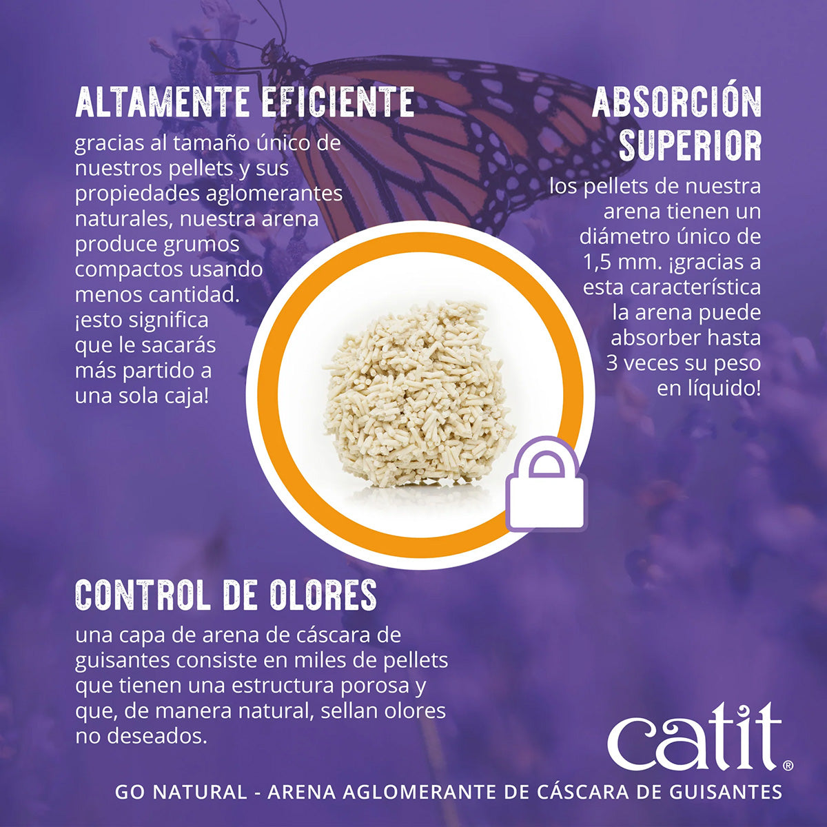 Arena Guisante aroma Vainilla Go Natural! 5,6 kg Catit