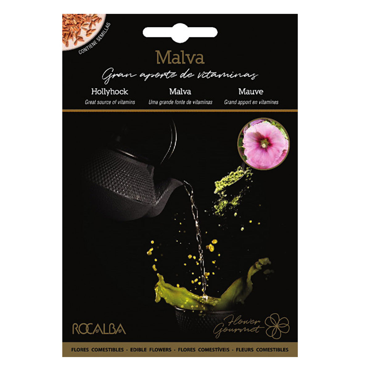 Semillas de flores comestibles de Malva, Rocalba