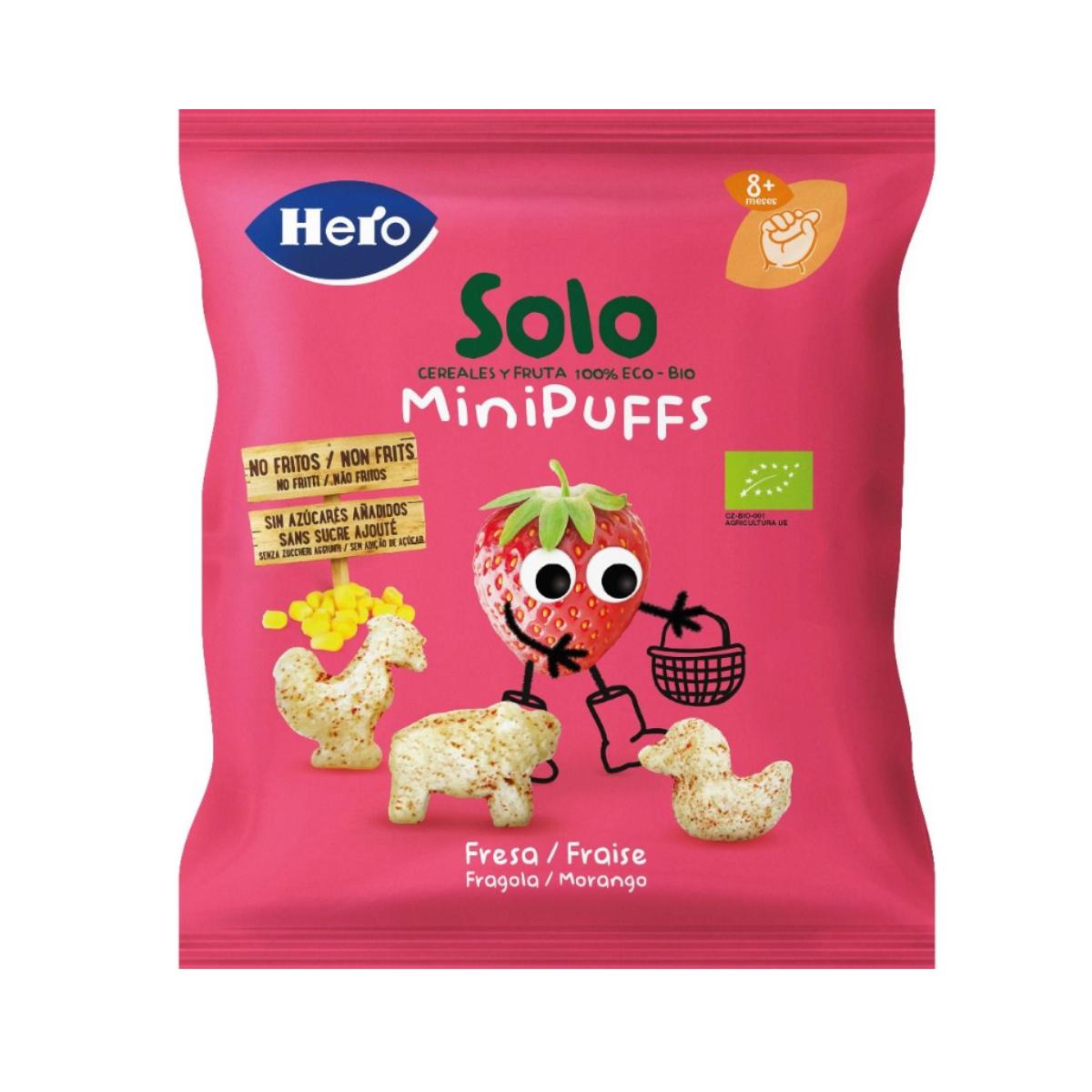 Snacks de Fresa Eco 18 g- Hero Solo