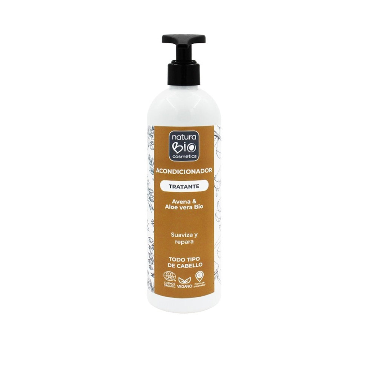 Acondicionador tratante aloe & avena bio Naturabio 500 ml