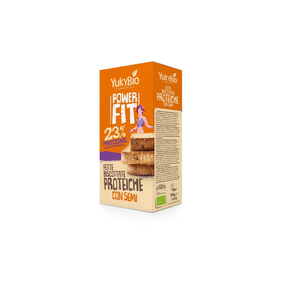 Pan tostado proteico semillas Yukybio 190g