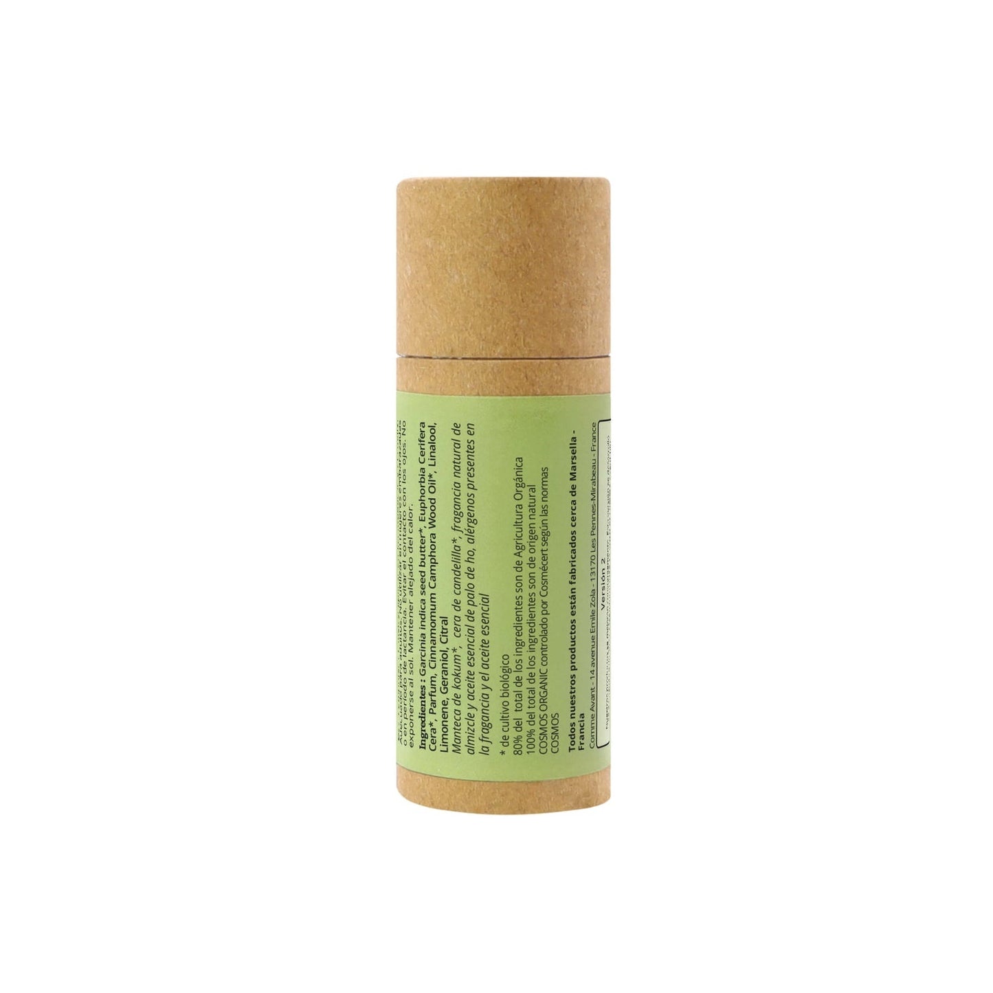 Perfume sólido amaderado y especiado con manteca de kokum Almizcle y Palo de Ho Comme Avant 20 ml