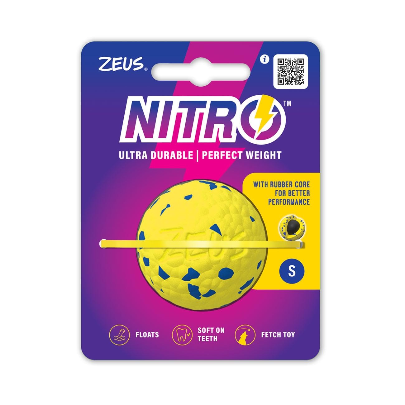 Zeus Nitro juguete Bola Lastrada Flotante S, 15cm