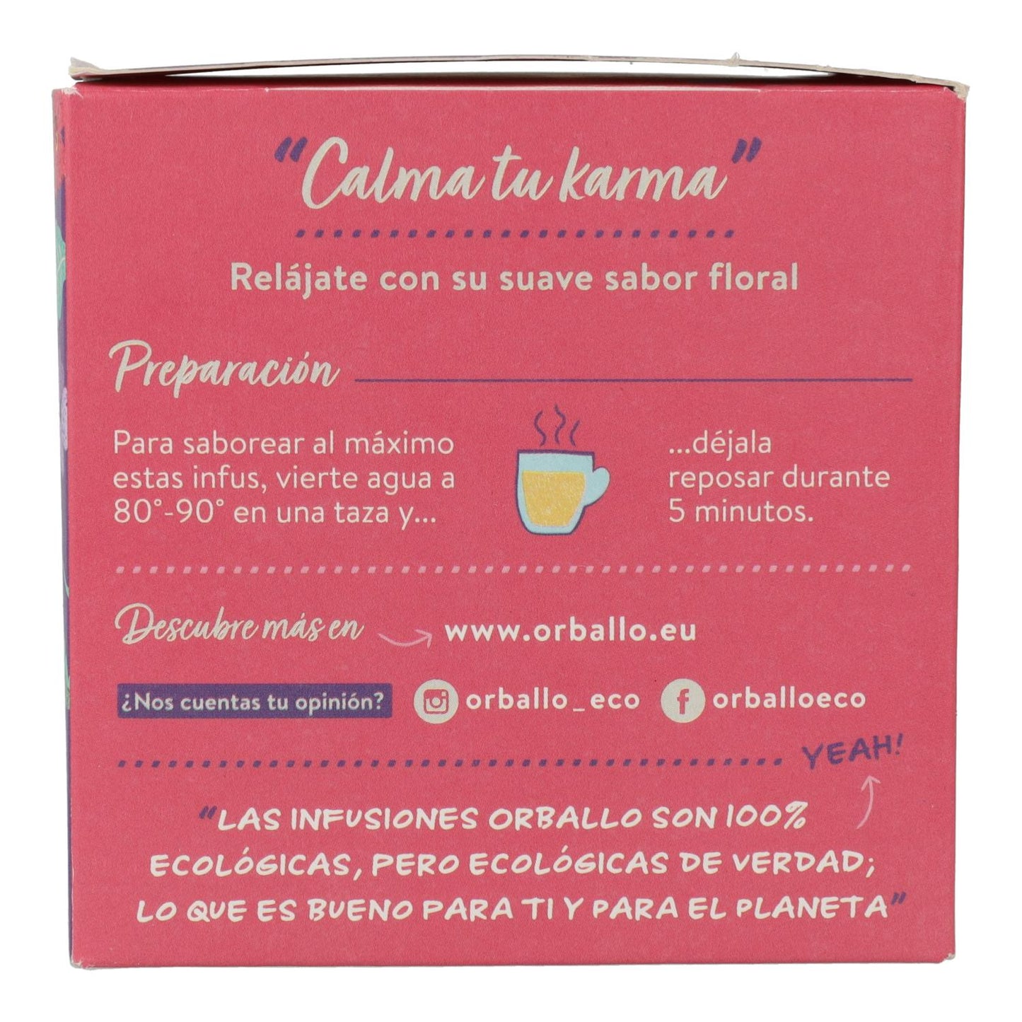 Infusión "calma tu karma" Bio orballo 15 pirámides