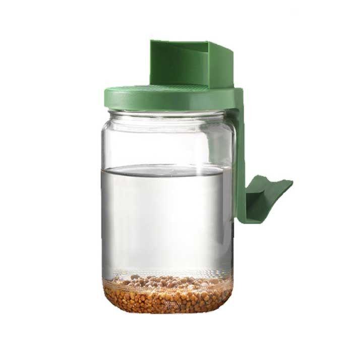Tarro de germinar con soporte verde GermLine