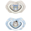 Pack chupetes silicona Bonjour Paris azul Canpol Babies (2 ud.) 6-18 meses
