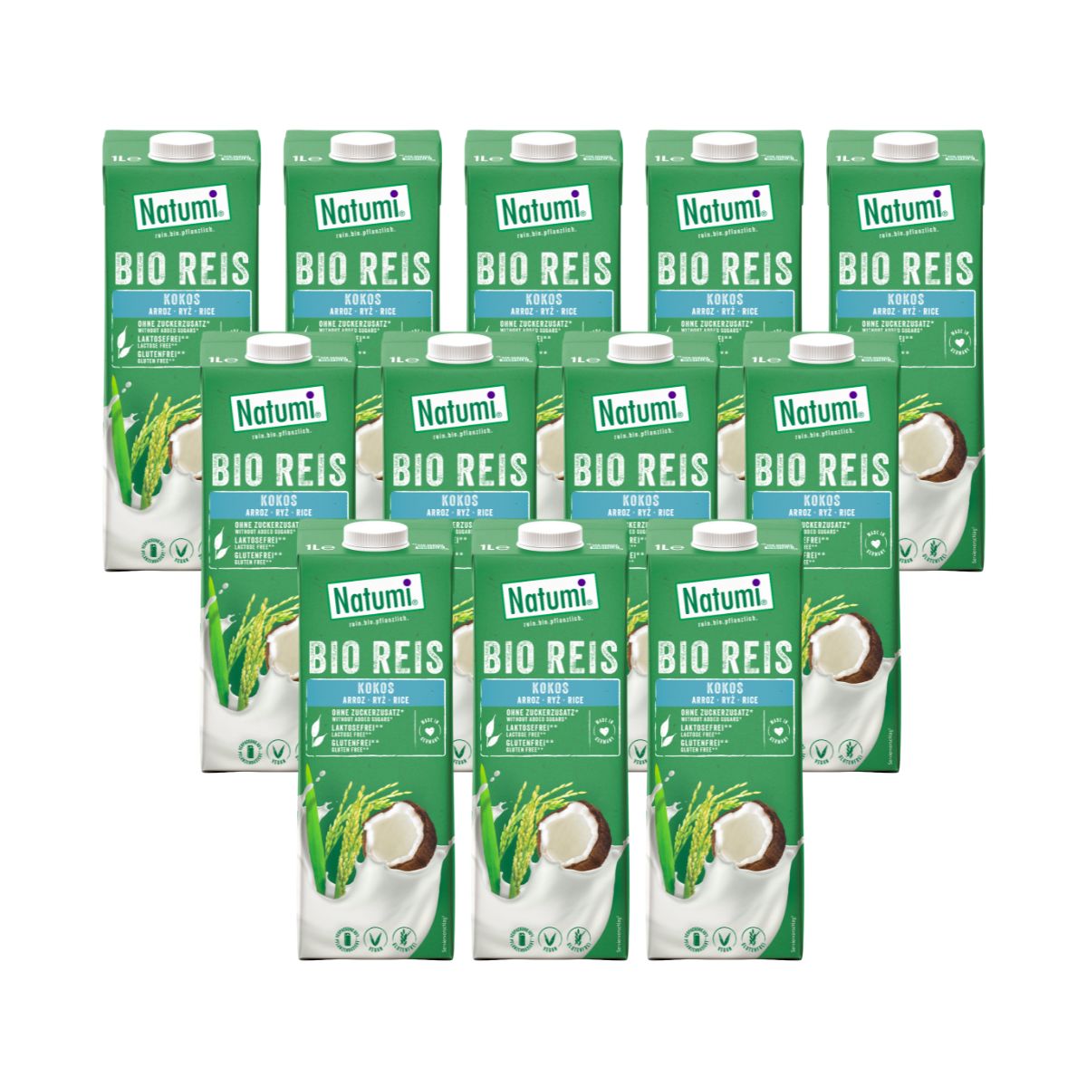 Pack 12 x Bebida Arroz Coco Bio Natumi 1 L