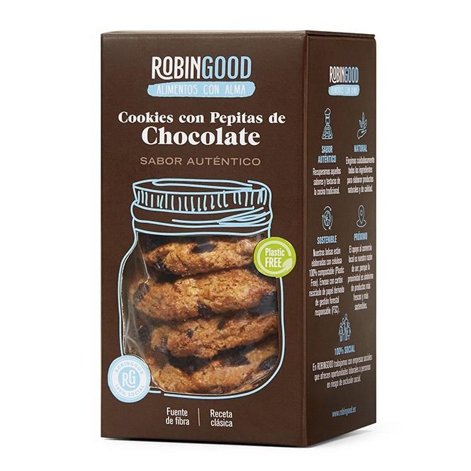 Cookies con Pepitas de Chocolate Robingood 120 g