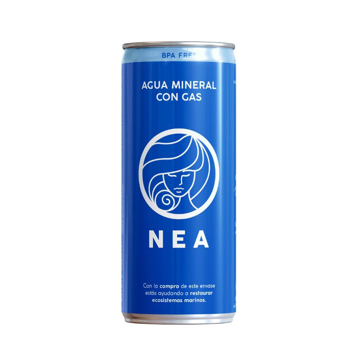 Agua Mineral Natural en Lata con Gas NEA 330 ml