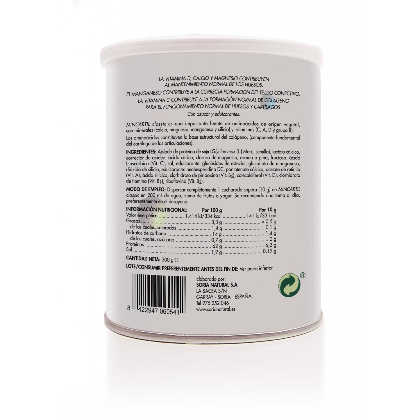 Mincartil Classic bote Soria Natural, 300 gr