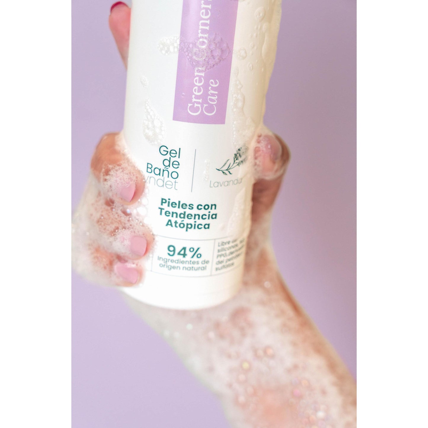 Gel de Baño de Arroz Púrpura Green Corners Care 400 ml