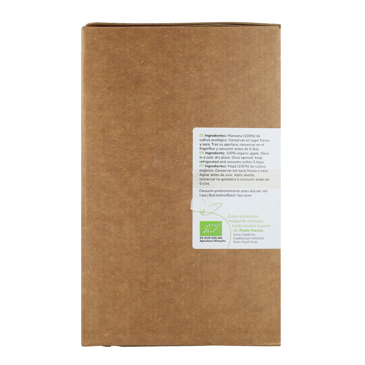 Zumo de Manzana 100% fruta exprimida Eco Planeta Huerto 3L