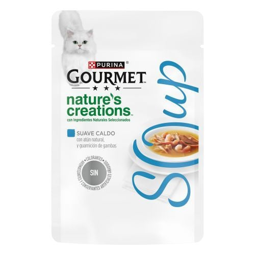 GOURMET Nature's Creations Soup atún natural y guarnición de gambas 40 g