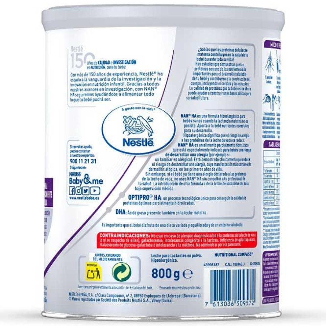 Nan Expertpro H.A Alimento parcialmente hidrolizado Nestlé 800 g