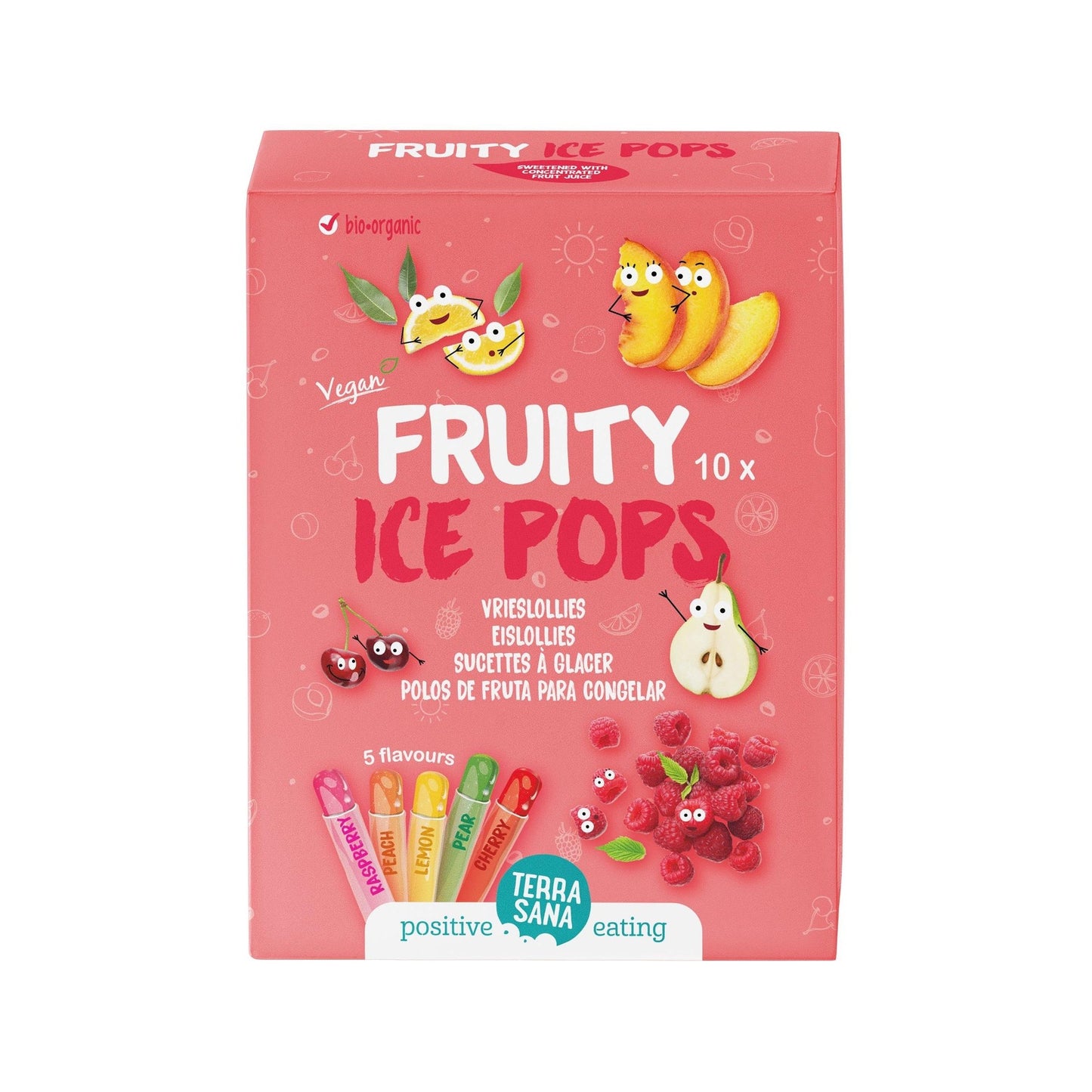 Polos de Fruta Ice Pops Terrasana 10 x 40 g