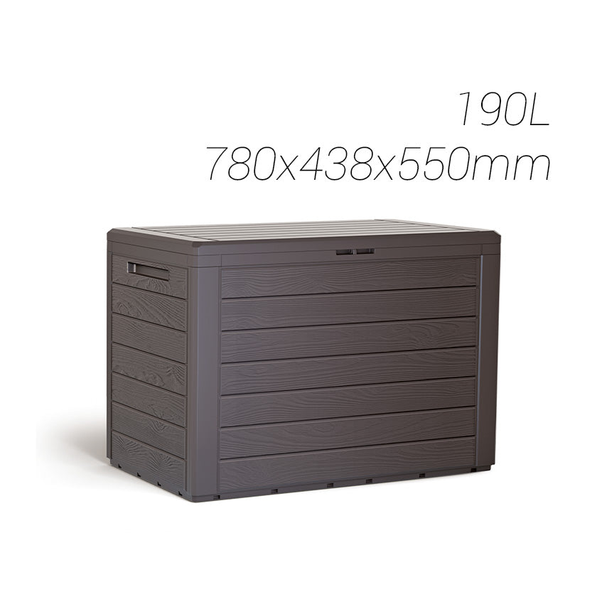 Baul de jardín Wood 190 L Plastiken