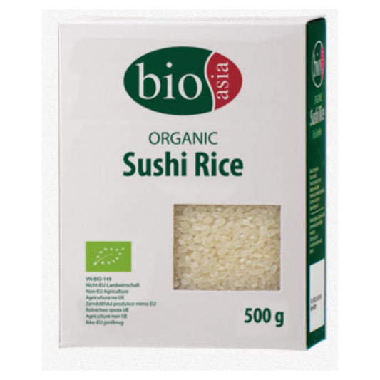 Arroz de sushi orgánico, de Grano Redondo Bioasia 500g