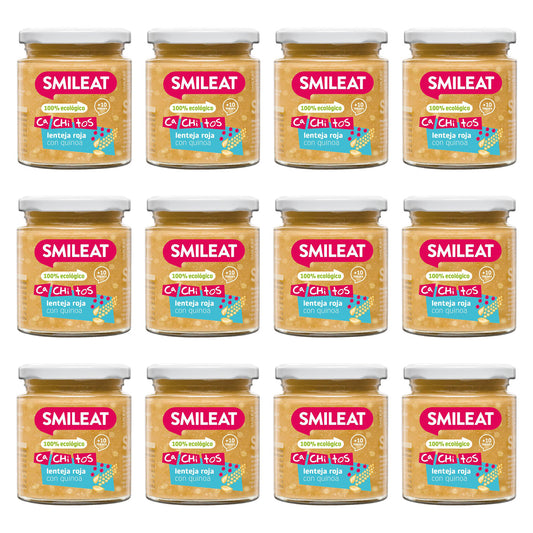 Pack 12x Tarrito Lentejas con Quinoa Ecológico CA CHI TOS Smileat 230g