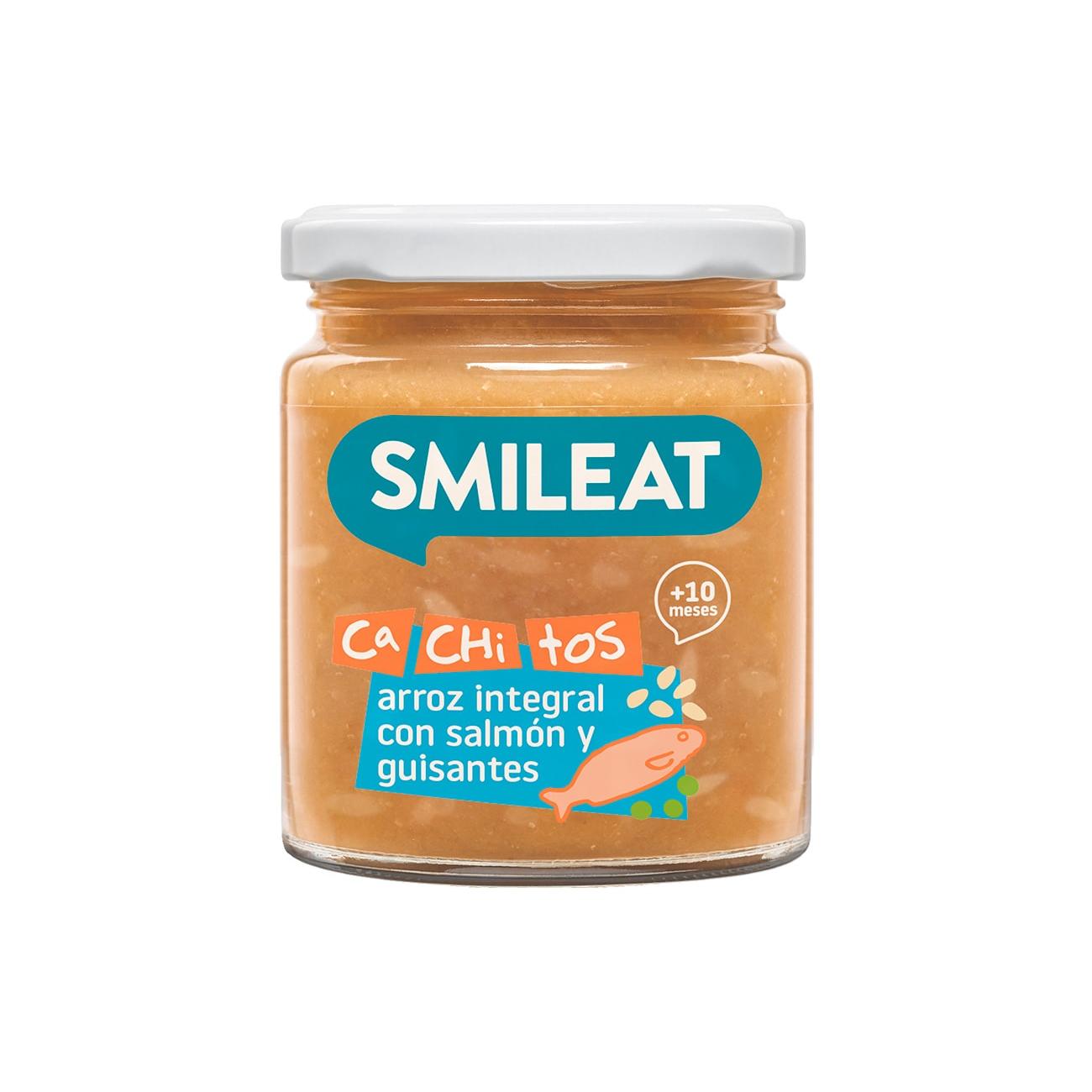Tarrito de Arroz con Salmon y Guisantes ECO CA CHI TOS Smileat, 230g