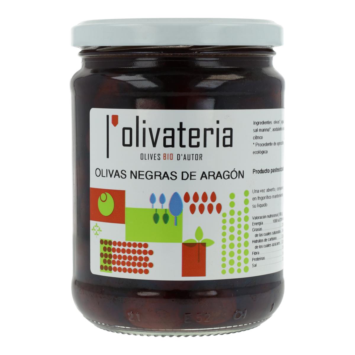 Aceitunas negras de Aragón BIO Olivateria 225g