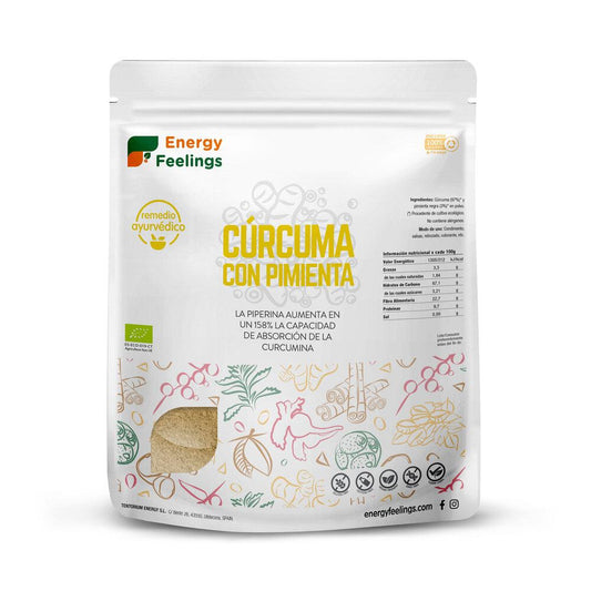 Cúrcuma Con Pimienta negra en Polvo Eco  Energy Feelings 1 kg