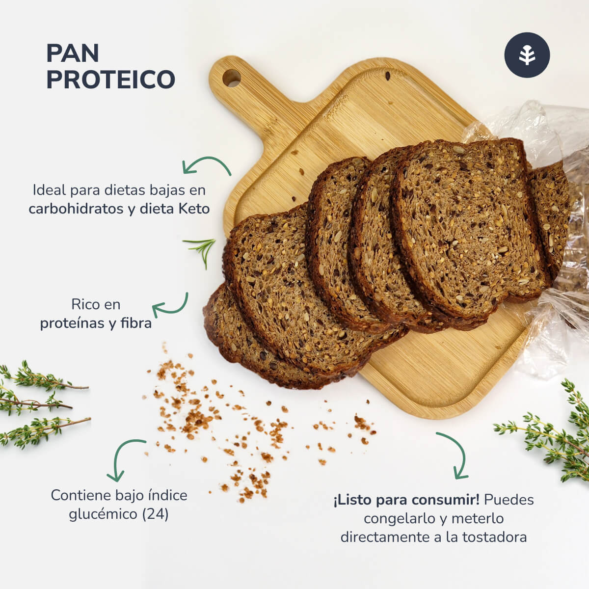 Pan proteico Planeta Huerto 500 g