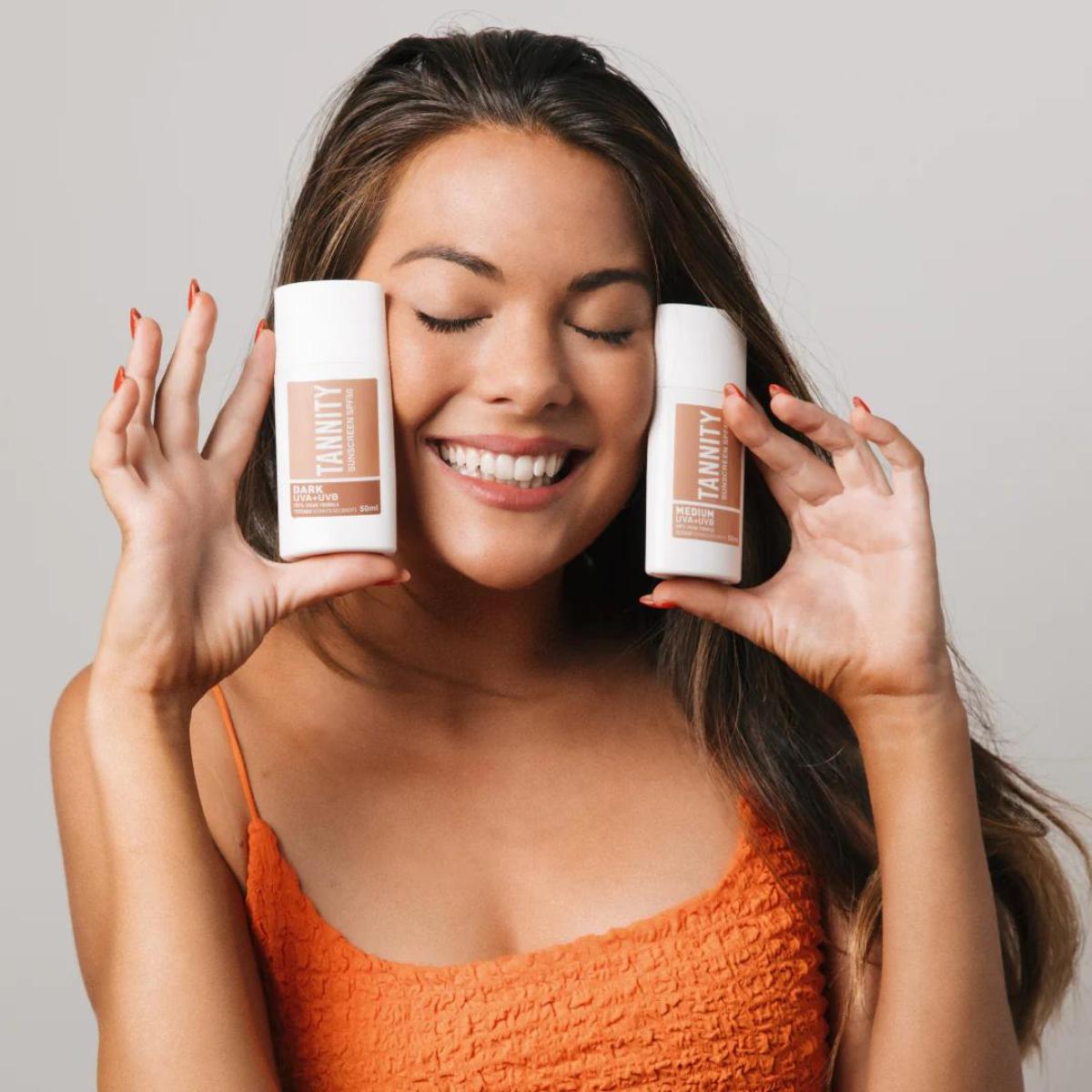 Protector solar con color SPF50 - Medium, Tannity 50 ml