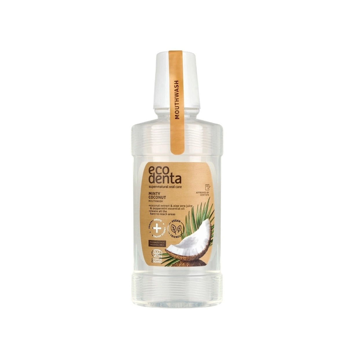 Enjuague bucal Aliento Fresco sabor Aloe Vera, Menta y Coco Bio EcoDenta 250 ml