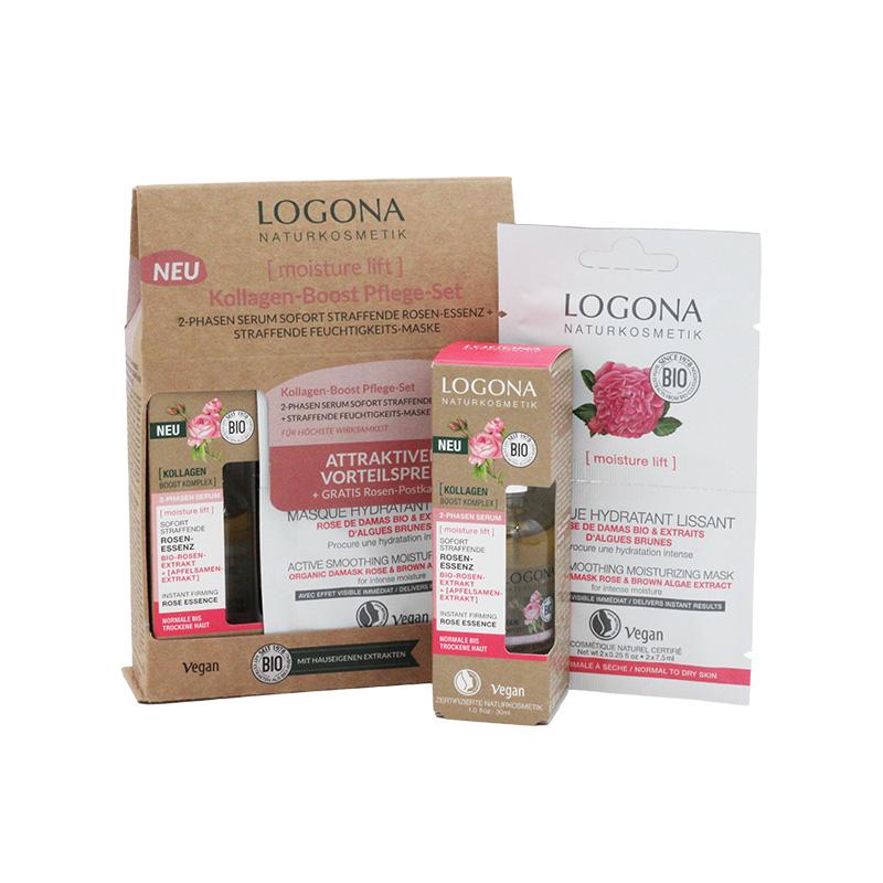 Caja regalo selección  cuidado facial reafirmante hidratante Logona