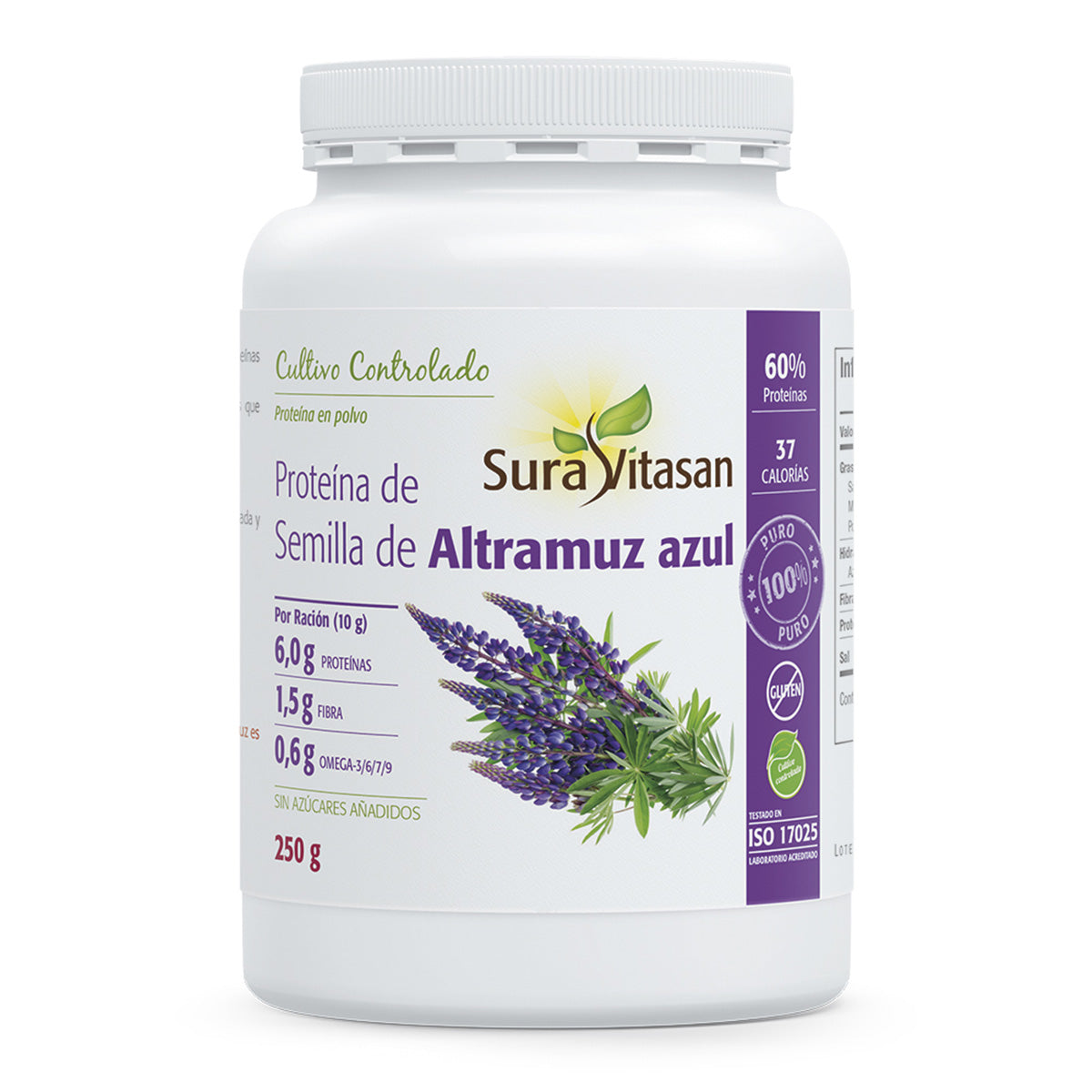 Proteina semilla altramuz azul, Sura Vitasan, 250 gr
