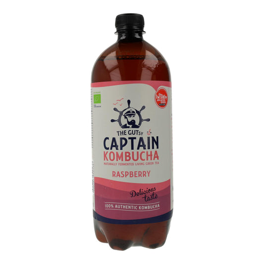 Bebida Kombucha BIO frambuesa Captain Kombucha 400 ml
