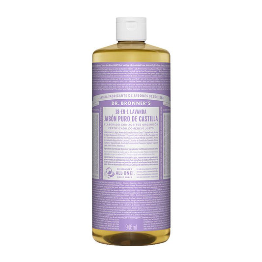 Jabón Líquido Pure Castilla Lavanda BIO Dr. Bronners 475 ml