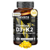 Vitamina D3 + K2 Sevens Nutrition 180 cápsulas