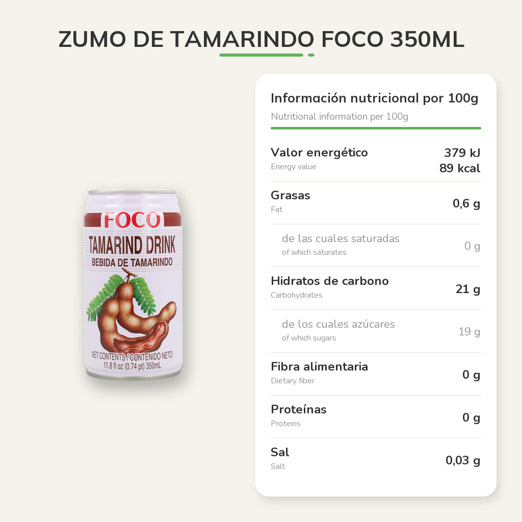 Información nutricional