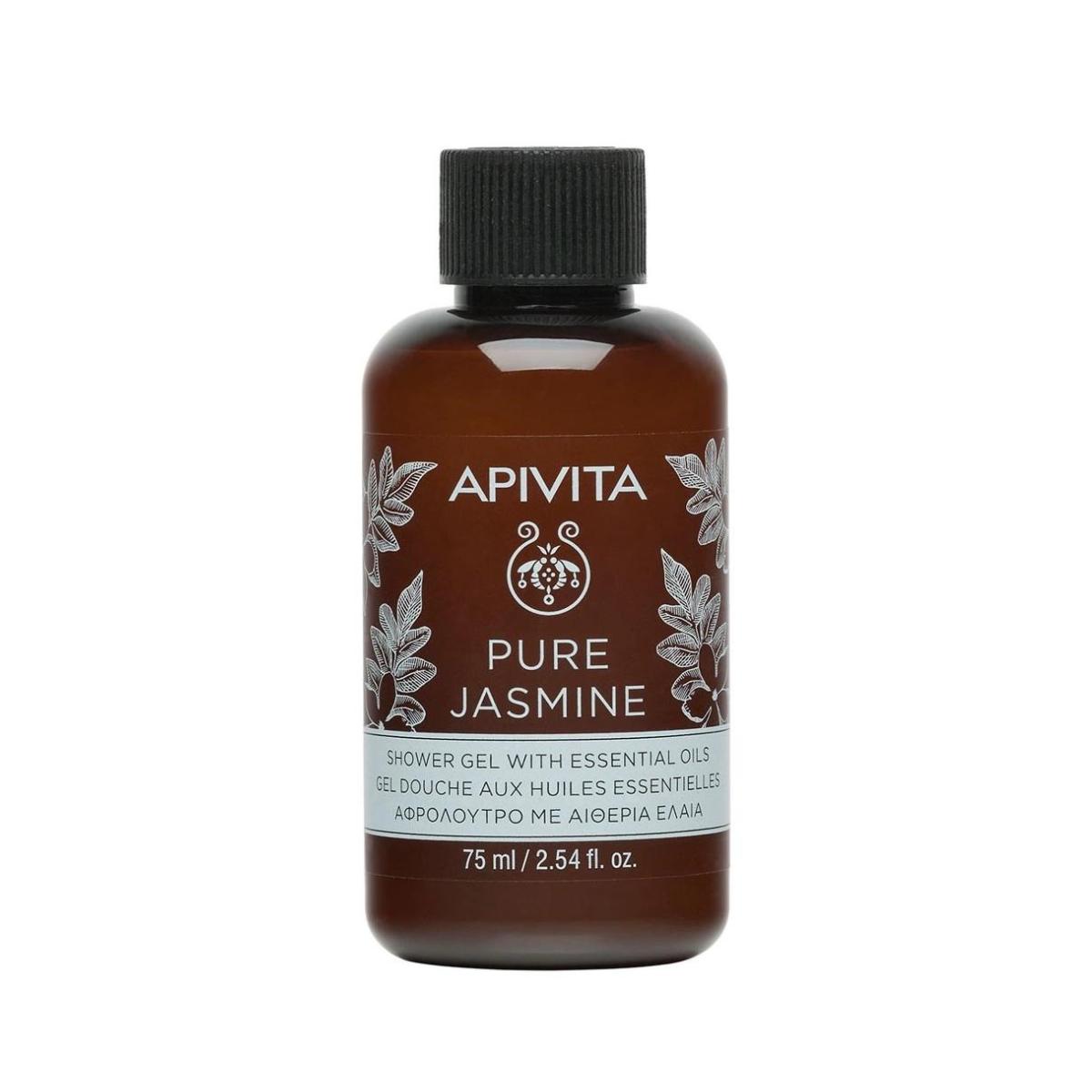 Pure jasmine gel de baño con jazmín formato viaje, APIVITA 75 ml