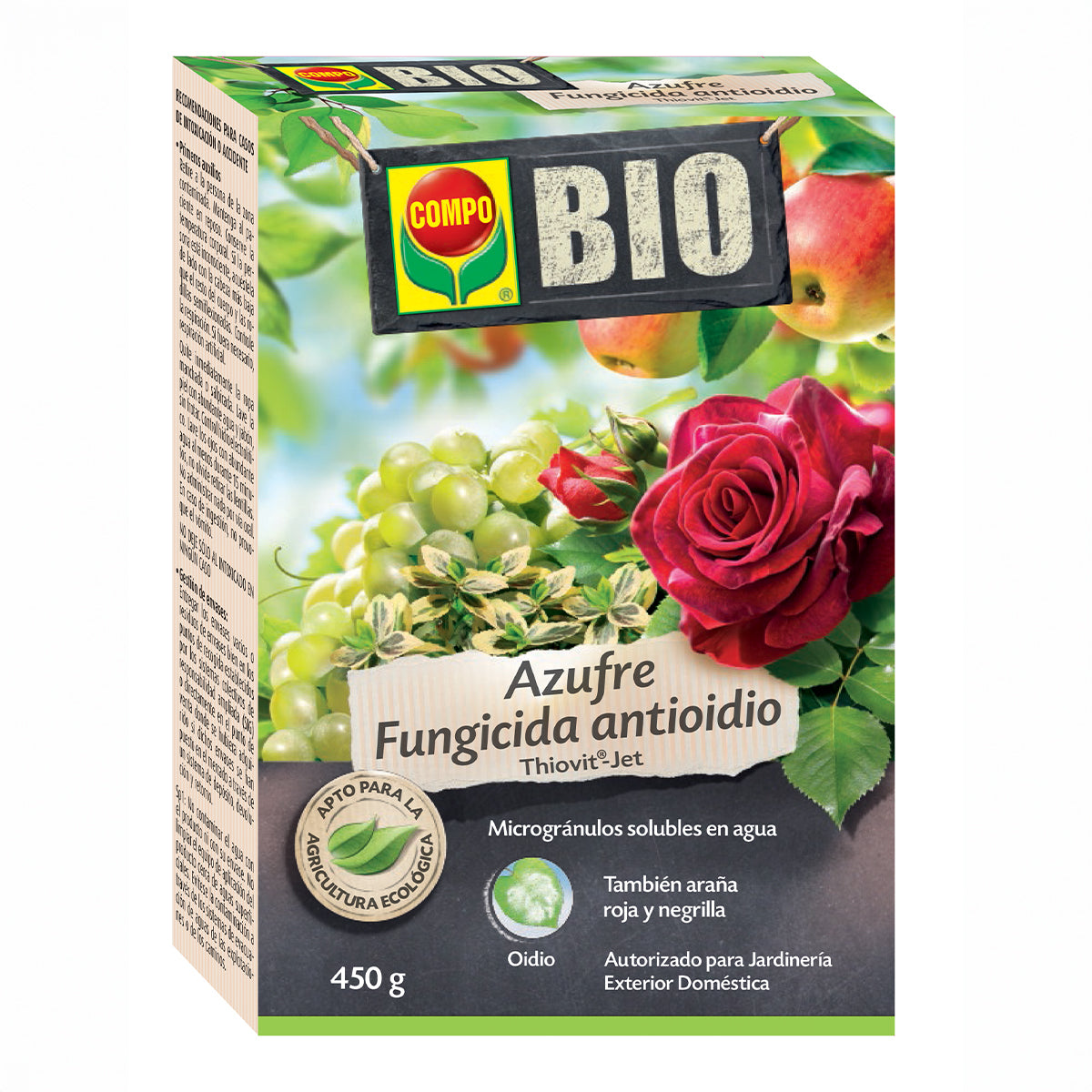 Compo Bio Fungicida acaricida Azufre Antiodio 50 g