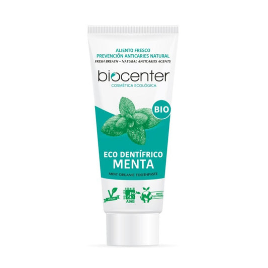 Pasta de dientes natural de menta ECO y vegana 100 ml Biocenter