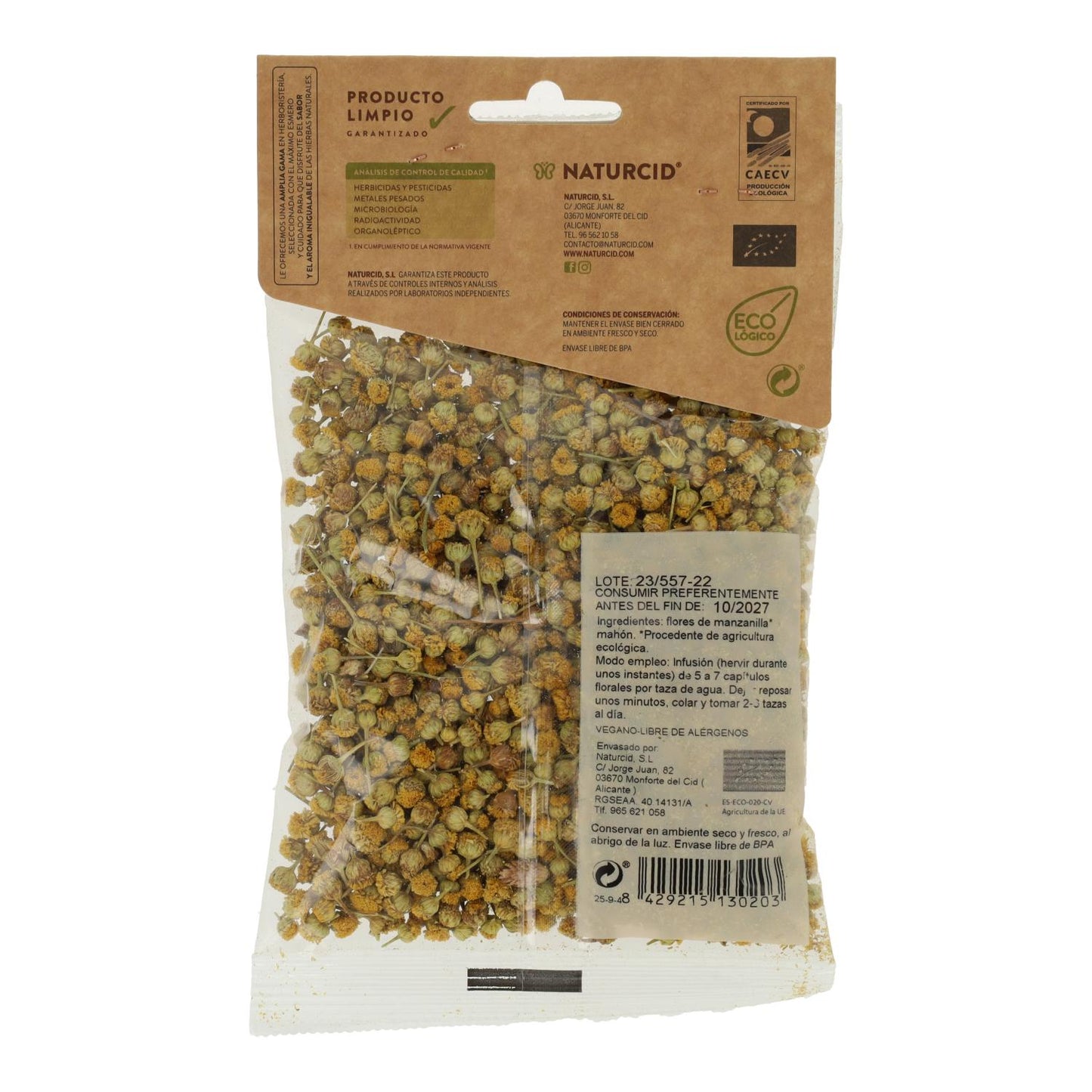 Manzanilla Mahon Eco Naturcid 60 Gr