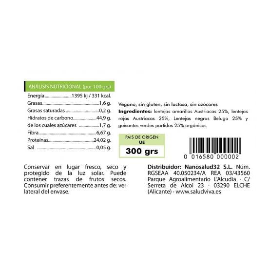 Mezcla de lentejas ECO Salud Viva 300 g