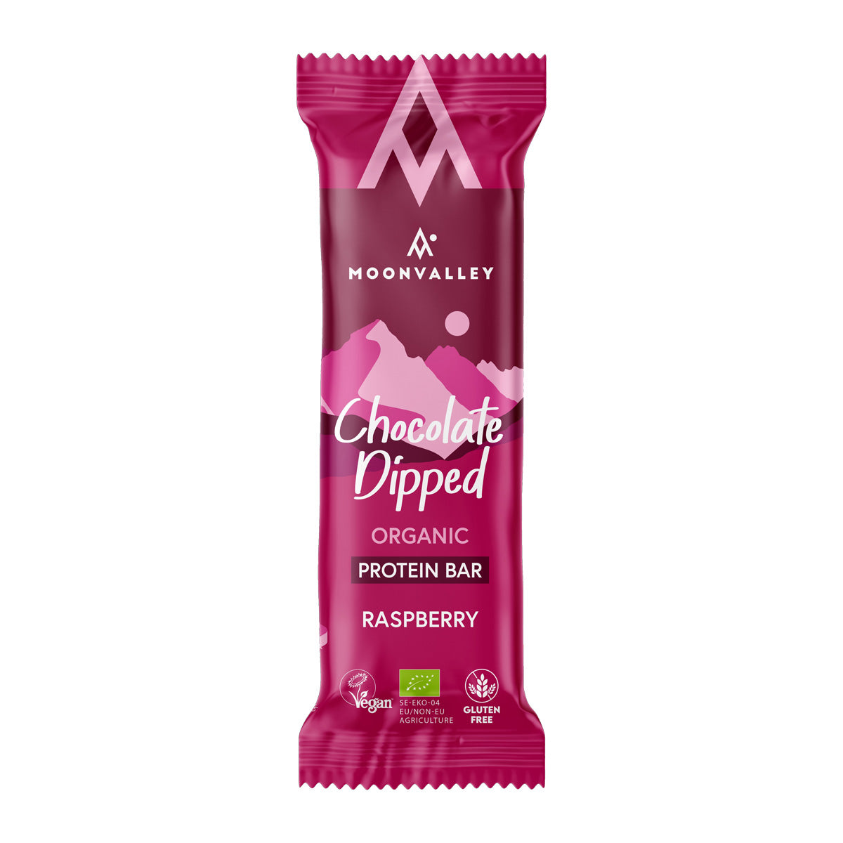 Barrita De Proteína Con Frambuesa Bañada En Chocolate Bio Moonvalley 50g