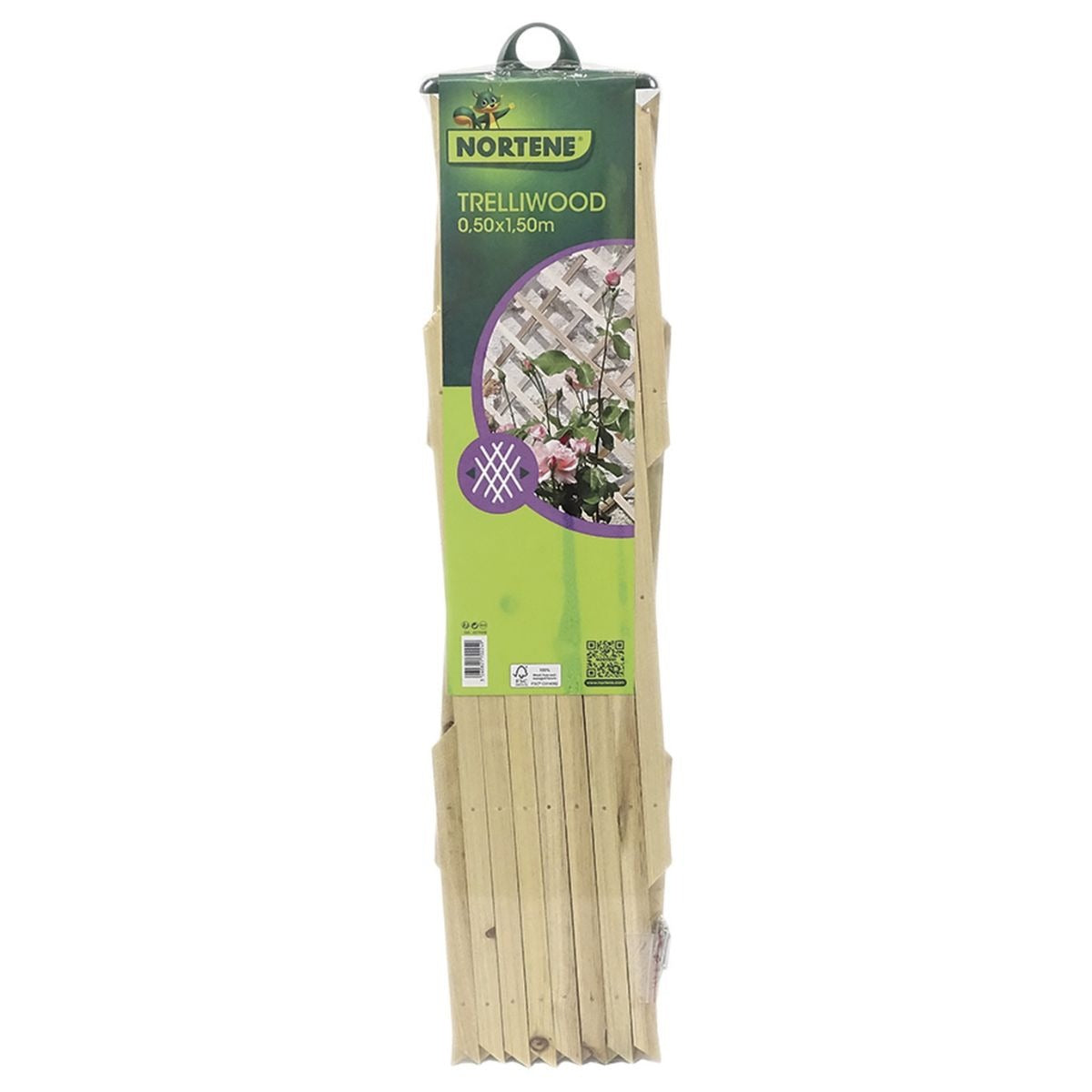 Celosía de madera extensible Trelliwood Nortene 1x2 m