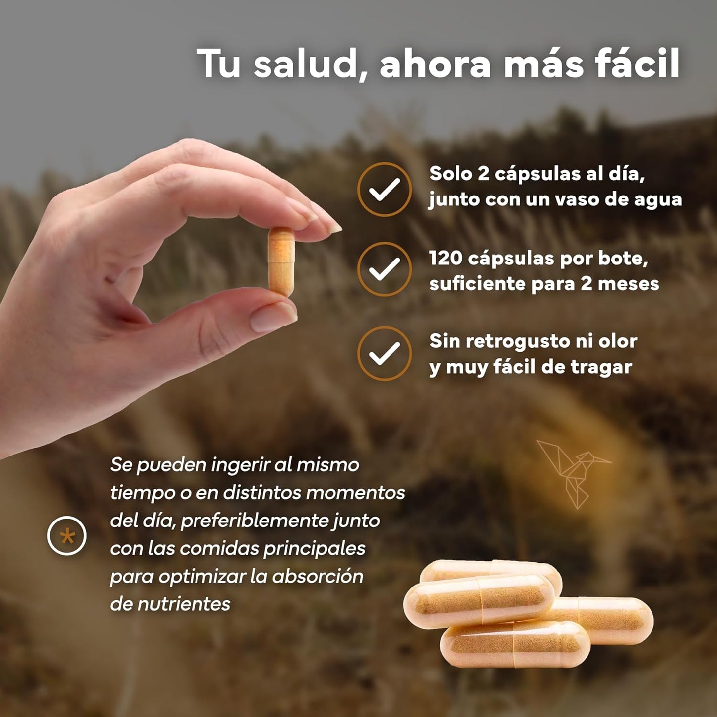 Ashwagandha KSM 66 Complex con Pimienta Negra Sevens Nutrition 120 cápsulas