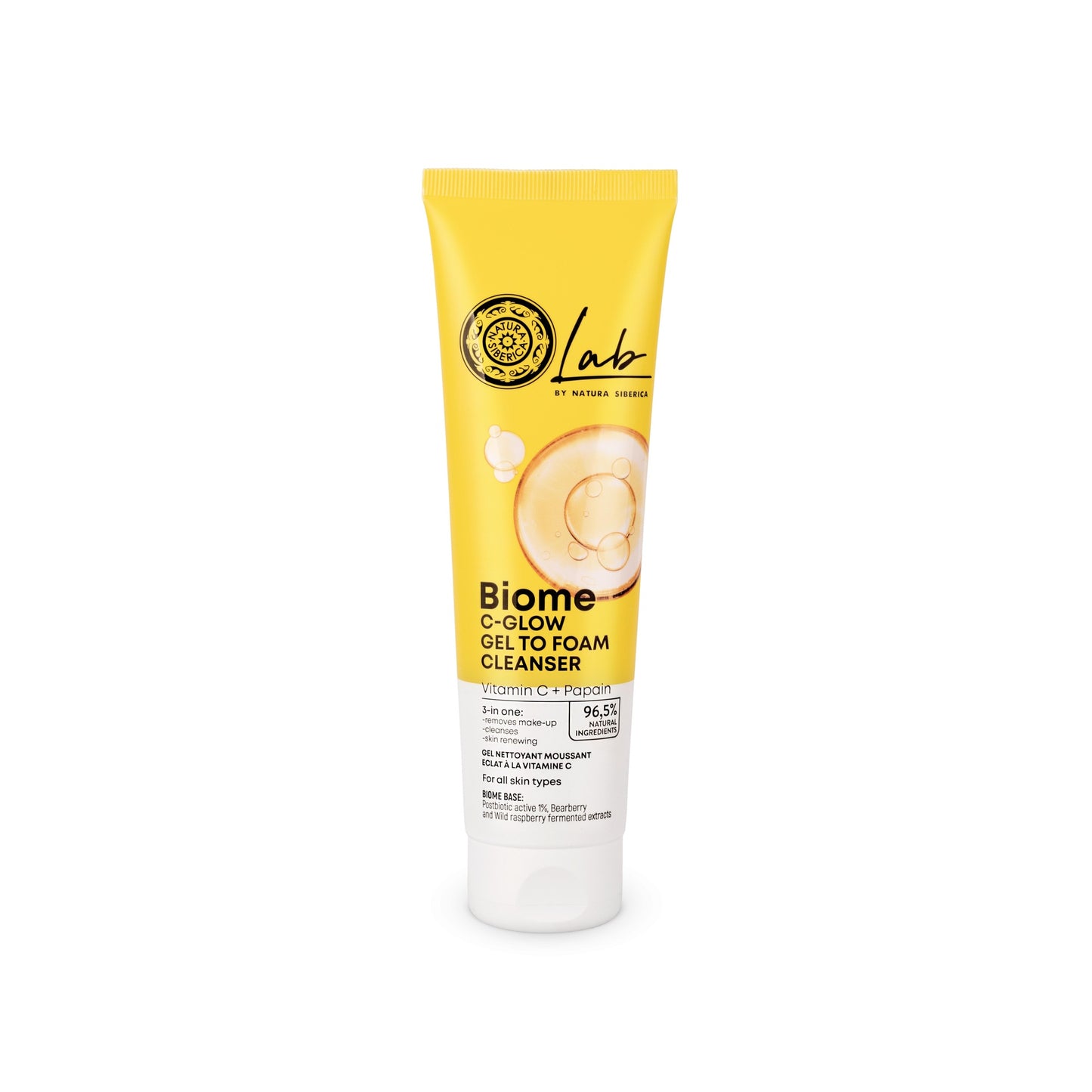 Gel limpiador facial  en espuma Natura Siberica  140 ml