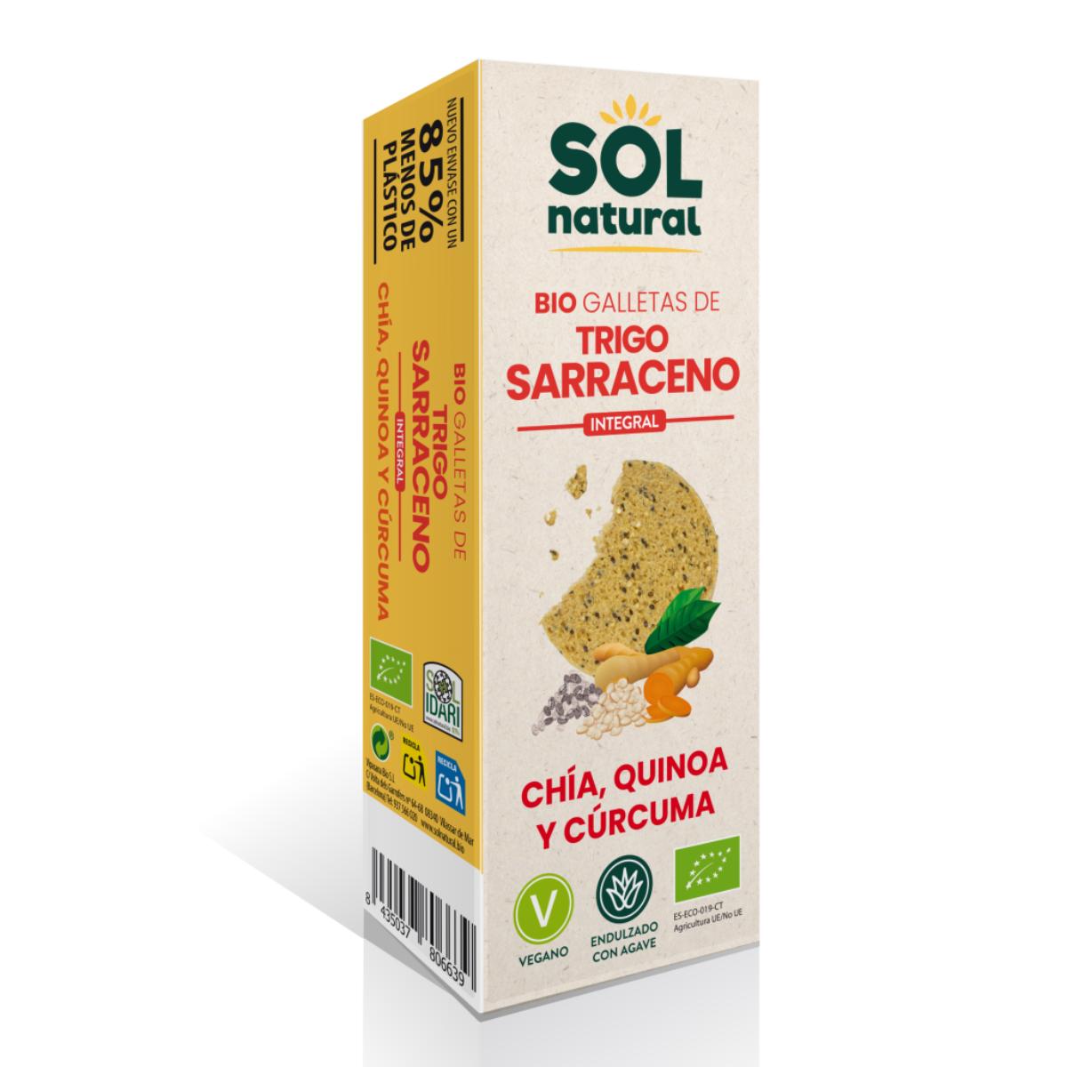 Galletas de Trigo Sarraceno con Chía y Quinoa Sol Natural 175 gr