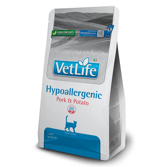 Vet Life Cat Hypoallergenic Pork & Potato Pienso veterinario Farmina 400 g