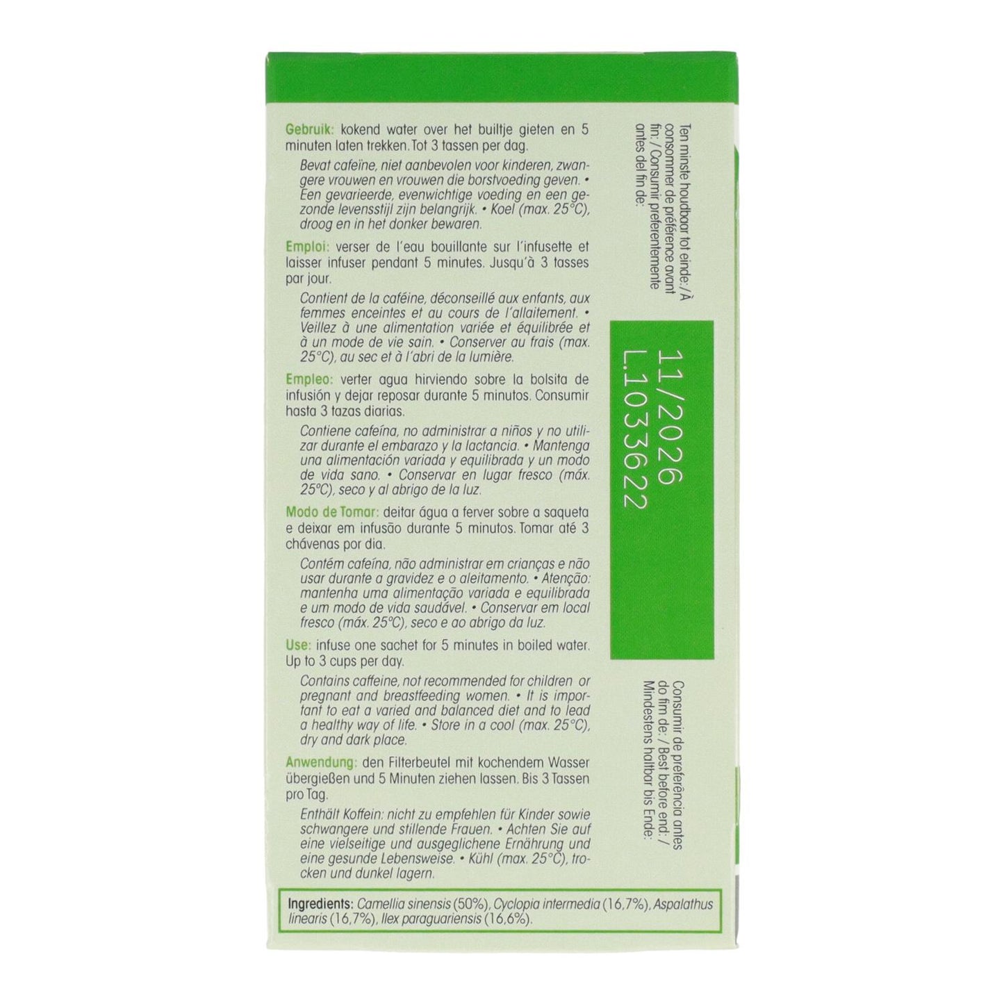 Infusión quemagrasas Fat burner Physalis 20 bolsitas