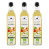 Pack 3x Vinagre de sidra de manzana sin filtrar ECO Planeta Huerto 500 ml